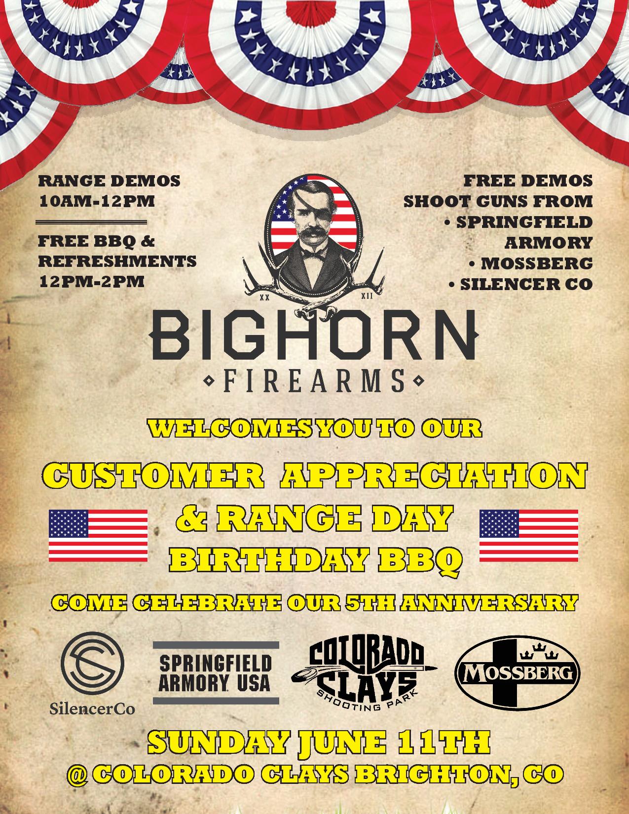 Big Horn Firearms Customer Appreciation Event