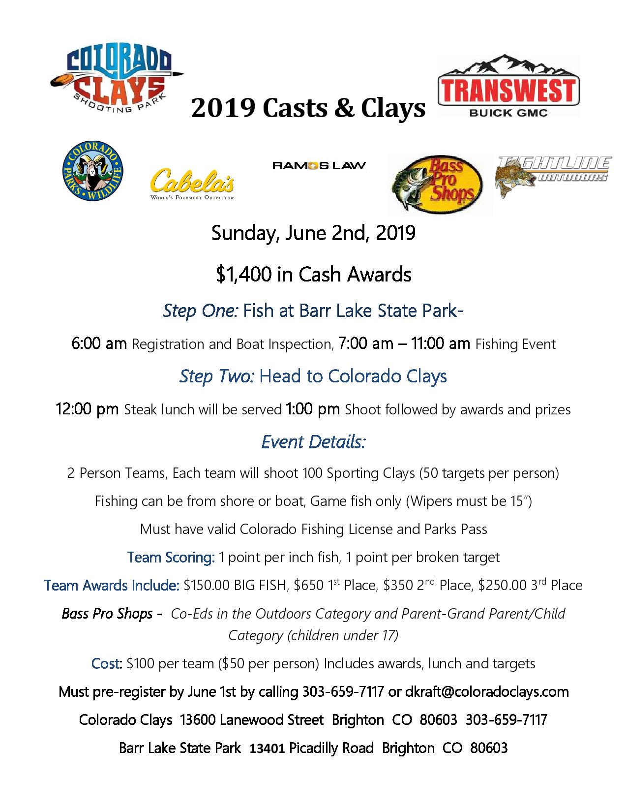 Casts & Clays Sponsored by Transwest Buick GMC