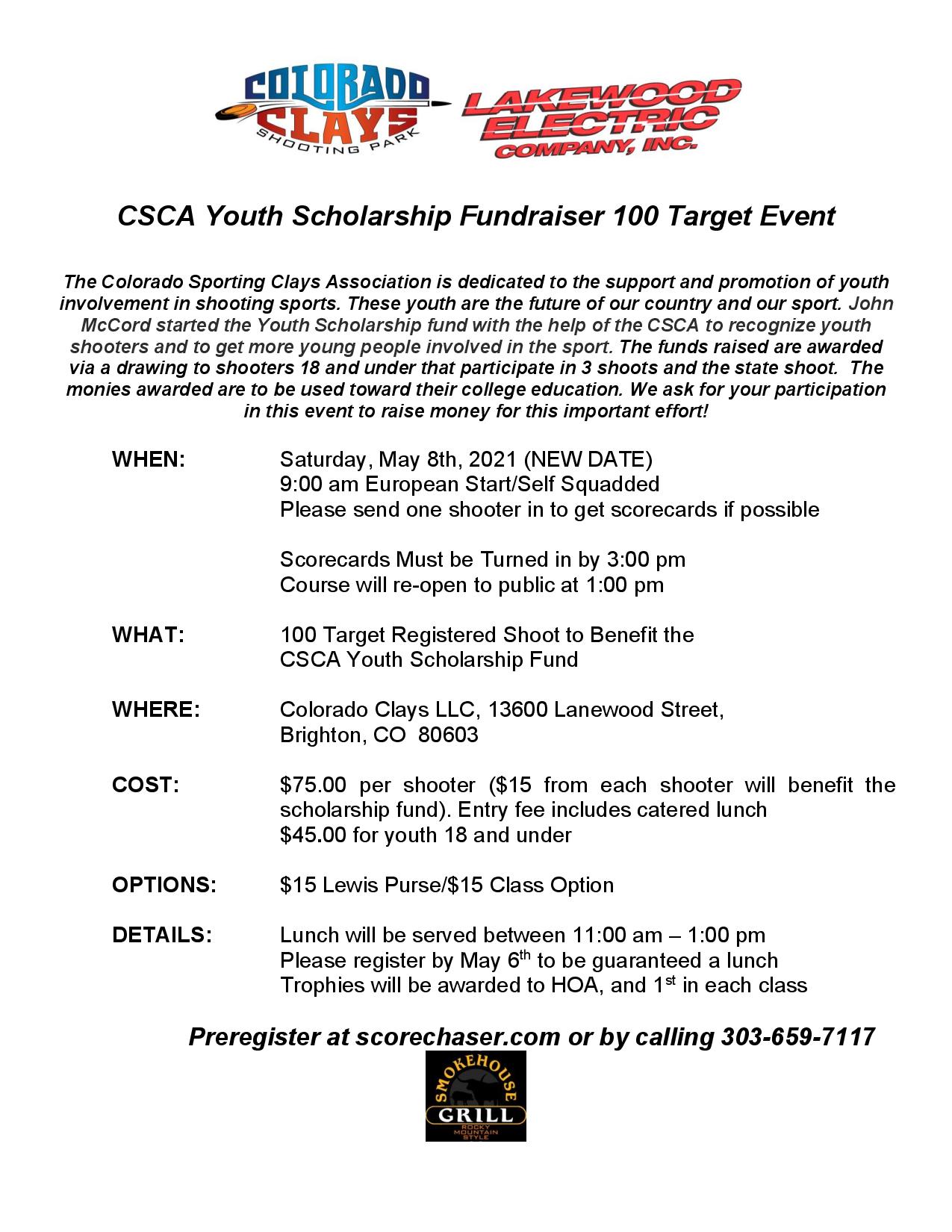 CSCA Youth Scholarship Fundraiser 100 Target Event