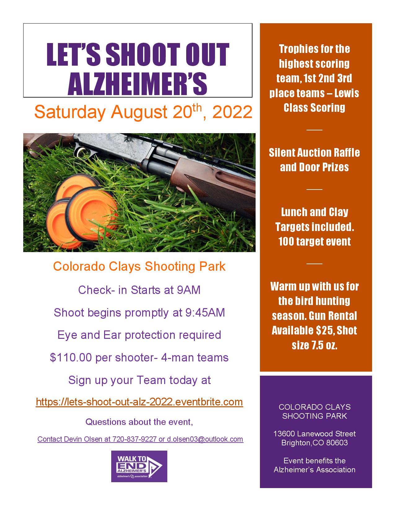 Let's Shoot Out Alzheimer's